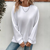 Women's Loose Sports Round Neck Sweatshirt