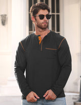 Long Sleeve Sweater Bottoming Men's Stand Collar Polo Shirt