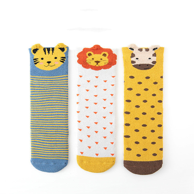 Autumn And Winter New Three-dimensional Cartoon Animal Children's Socks