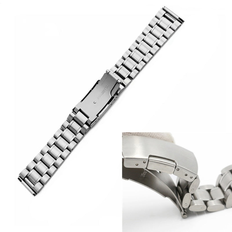 Watch Strap 22mm Five Beads Solid Stainless Steel