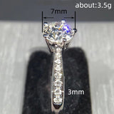 Five-claw Micro Rhinestone Ring Simple