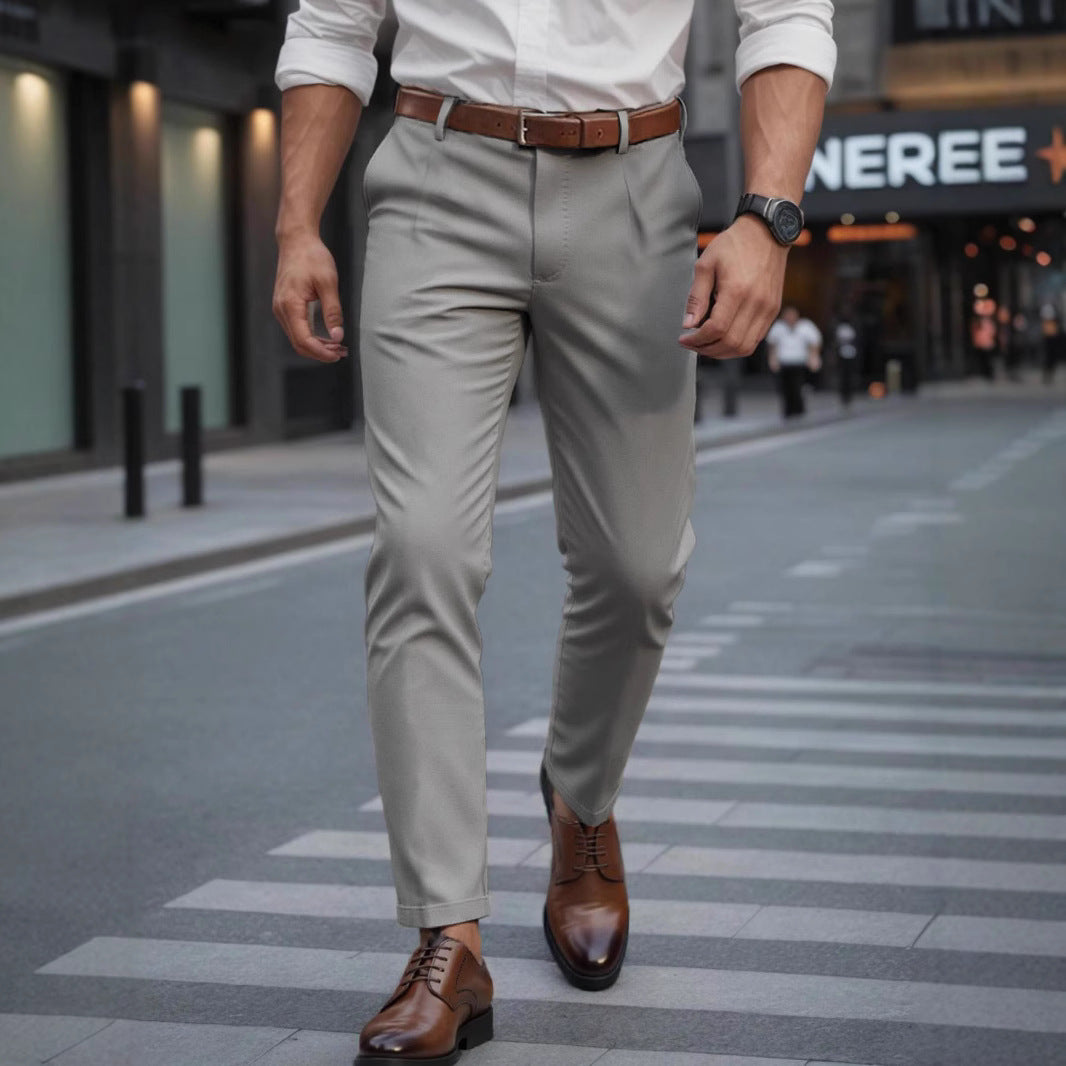 Men's Business Trousers Men's Straight Casual Pants