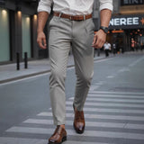 Men's Business Trousers Men's Straight Casual Pants