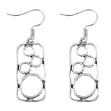 Simple Personality Round Ring Earrings Geometric Irregular Square