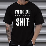 Men's All-match Short-sleeved T-shirt With Design Letters