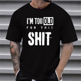 Men's All-match Short-sleeved T-shirt With Design Letters