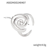 Niche Personality Spiral Twist Design Ring
