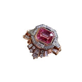 European And American Retro Style Ruby Women's Fashion Ring