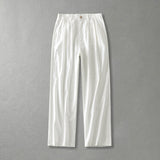 Cotton Linen Pants Men's Autumn Loose Straight