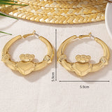 Exaggerated Super Love Candy Round Ring Earrings