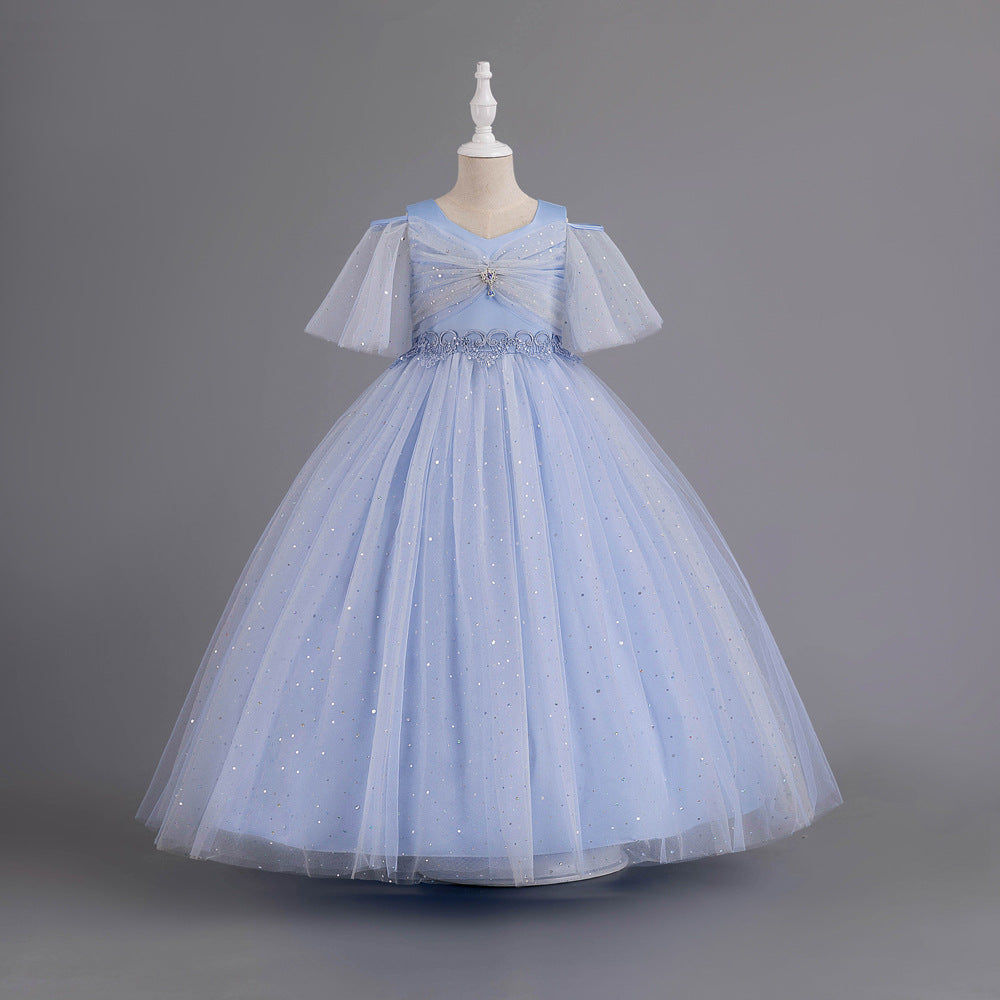 Wedding Dress Half Sleeve Princess Dress