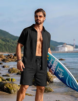 Knitwear Sports Casual Short Sleeve And Shorts Suit