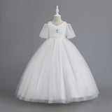 Wedding Dress Half Sleeve Princess Dress