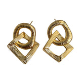 European And American Retro Circle Pendant Earrings