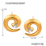 Niche Personality Spiral Twist Design Ring