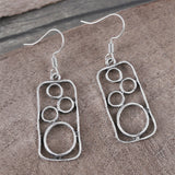 Simple Personality Round Ring Earrings Geometric Irregular Square