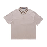 Small Neckline Loose Men's T-shirt Summer Black