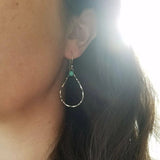 Fashion Bohemian Style Earrings Circle Turquoise Earrings Vintage