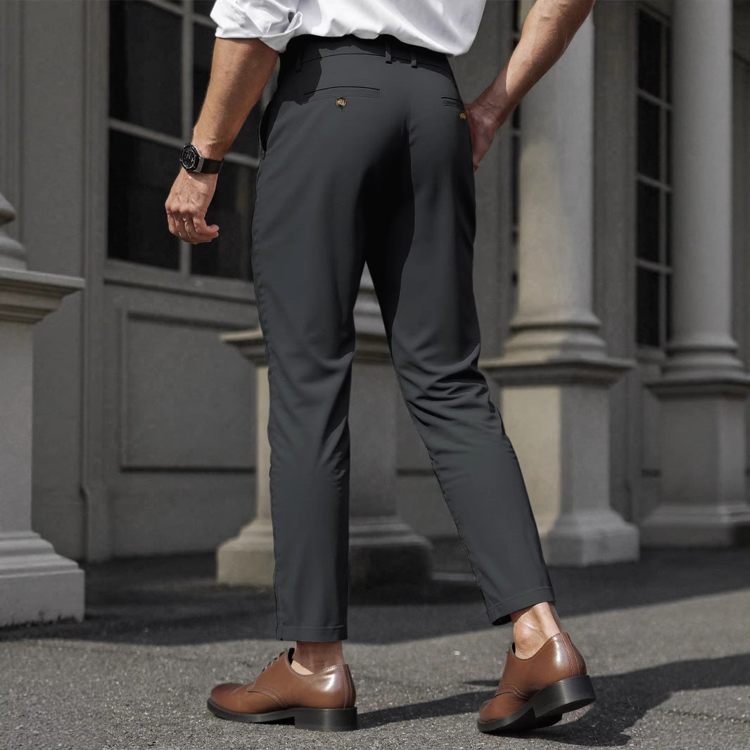Men's Business Trousers Men's Straight Casual Pants