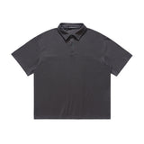 Small Neckline Loose Men's T-shirt Summer Black