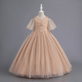 Wedding Dress Half Sleeve Princess Dress