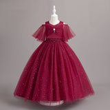 Wedding Dress Half Sleeve Princess Dress