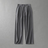 Cotton Linen Pants Men's Autumn Loose Straight