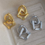 European And American Retro Circle Pendant Earrings