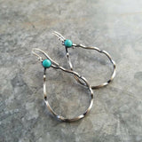 Fashion Bohemian Style Earrings Circle Turquoise Earrings Vintage