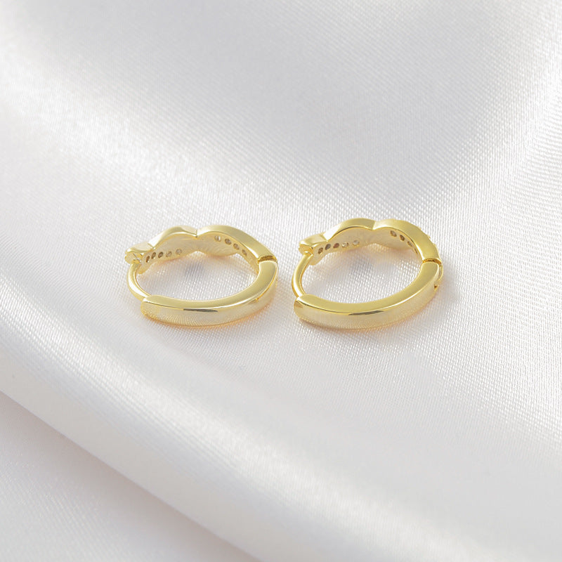 New Trendy Temperament Interwoven Earrings Female Fashion Personality Hemp Rope Earclip Earrings