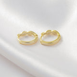 New Trendy Temperament Interwoven Earrings Female Fashion Personality Hemp Rope Earclip Earrings