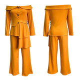 Ladies Fashion Suit Trousers African Two Piece