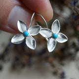 Clover Turquoise Ear Hanging Female Antique Accessories For Women