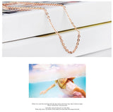 Women's Heart-shaped Pink Crystal Synthetic Pendant Necklace