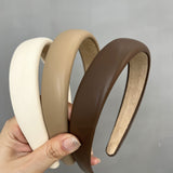 Women's Fashion Vintage Leather Sponge Hair Bands