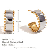 Temperament Personality Senior Room Gold Earrings