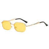 Personality Polygon Metal Sun Glasses