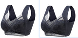 Lace Wireless Fixed Cup Push Up Bra