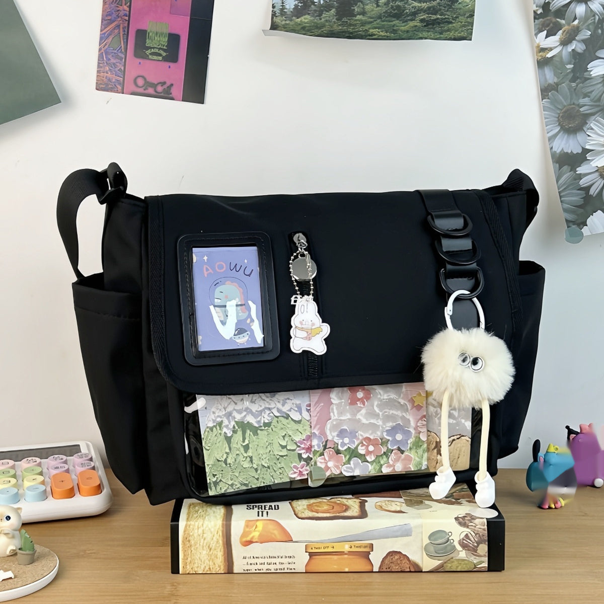 Canvas Handbag Casual All-match Waterproof Lightweight Crossbody Bag