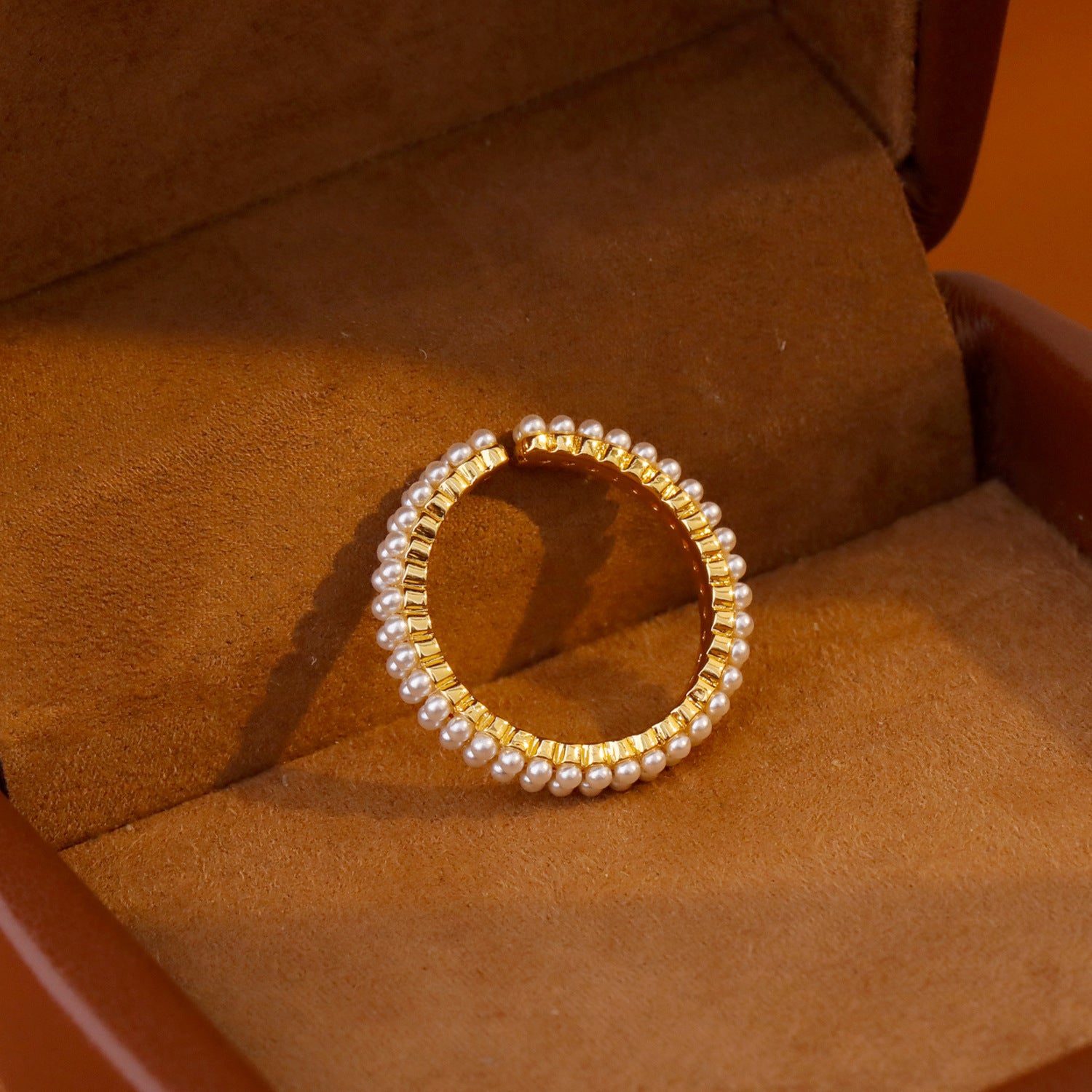 Niche Design Pearl Women's Ins Sweet Temperament Ring