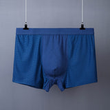 Men's Boxer Plus Size Ice Silk See Through Breathable Mesh Thin Boxer Shorts