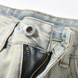 Vintage Fashion Yellow Jeans For Men