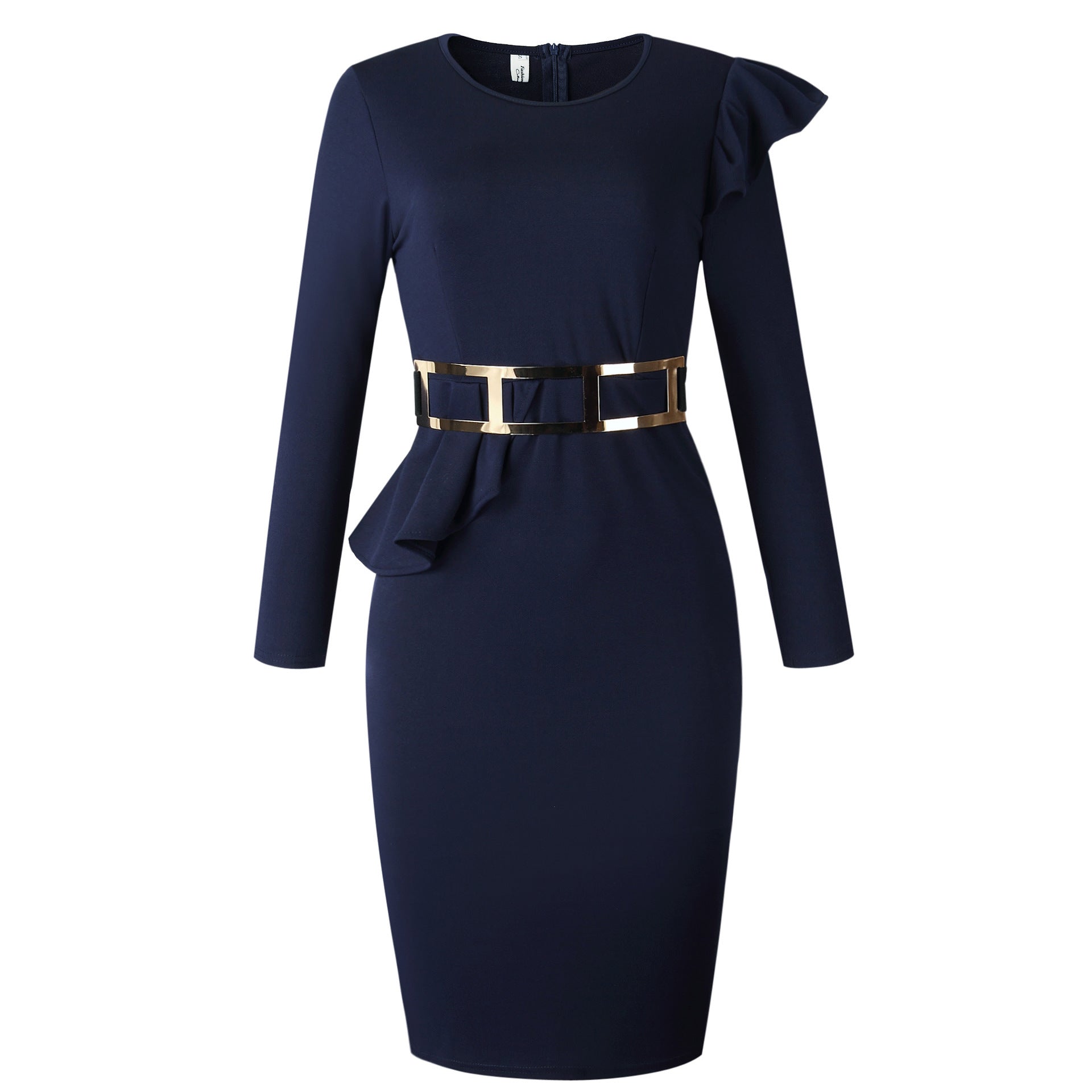 Plus Size Women's Solid Color Sexy OL Sheath Pencil Skirt African Dress