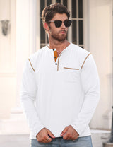 Long Sleeve Sweater Bottoming Men's Stand Collar Polo Shirt