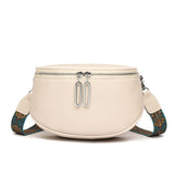 Women's First Layer Cattlehide Leather Fashion Casual Messenger Bag