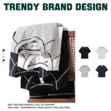 Raglan Topstitching Design Round Neck Short Sleeve T-shirt For Men