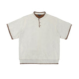 Retro Summer Zipper Short Sleeve