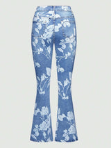 New Women’s AutumnWinter Printed Denim Pants, Women’s Denim Pants, Essential Jeans For AutumnWinter, Warm Jeans, Women’s Four Seasons Jeans, Printed Jeans