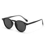 Japan And South Korea Vintage Round Frame TR Polarized Sun Glasses