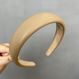 Women's Fashion Vintage Leather Sponge Hair Bands